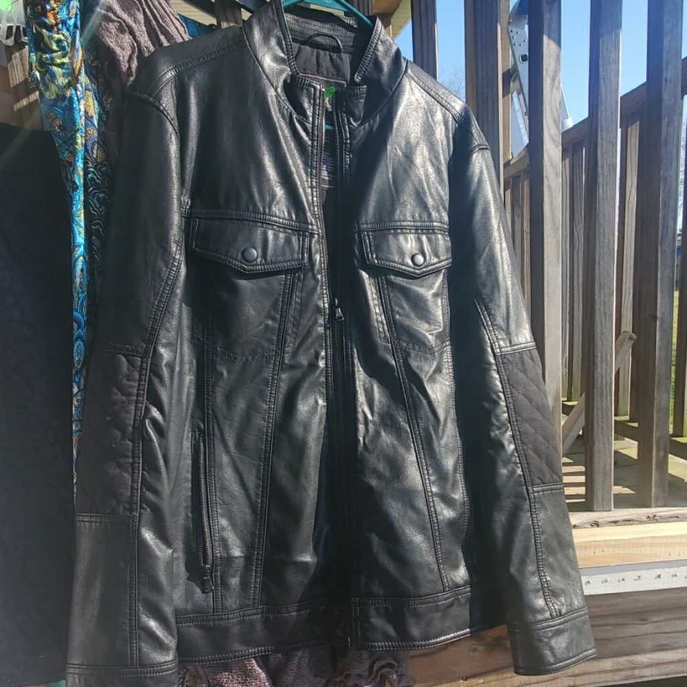 Mens leather jacket